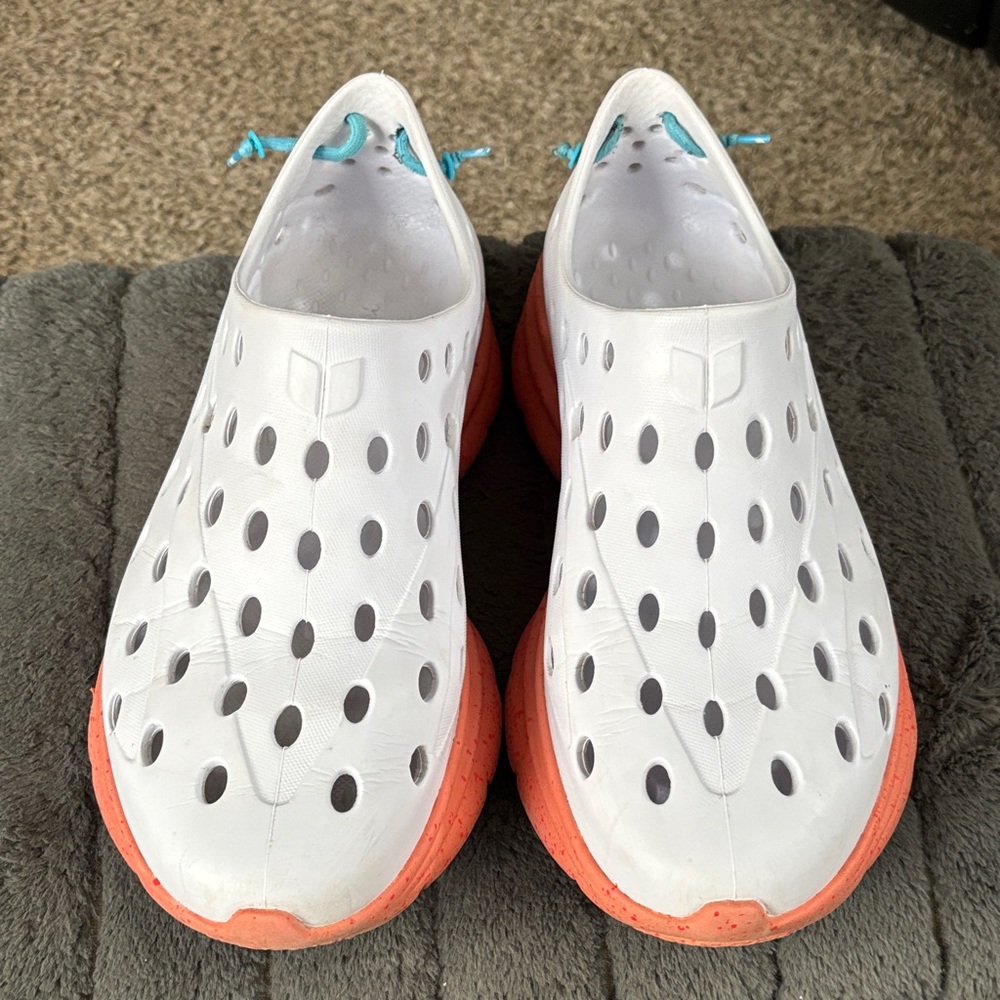 KANE recovery, shoes White and Coral Slip-On Shoes SZ 12 - Picture 2 of 14